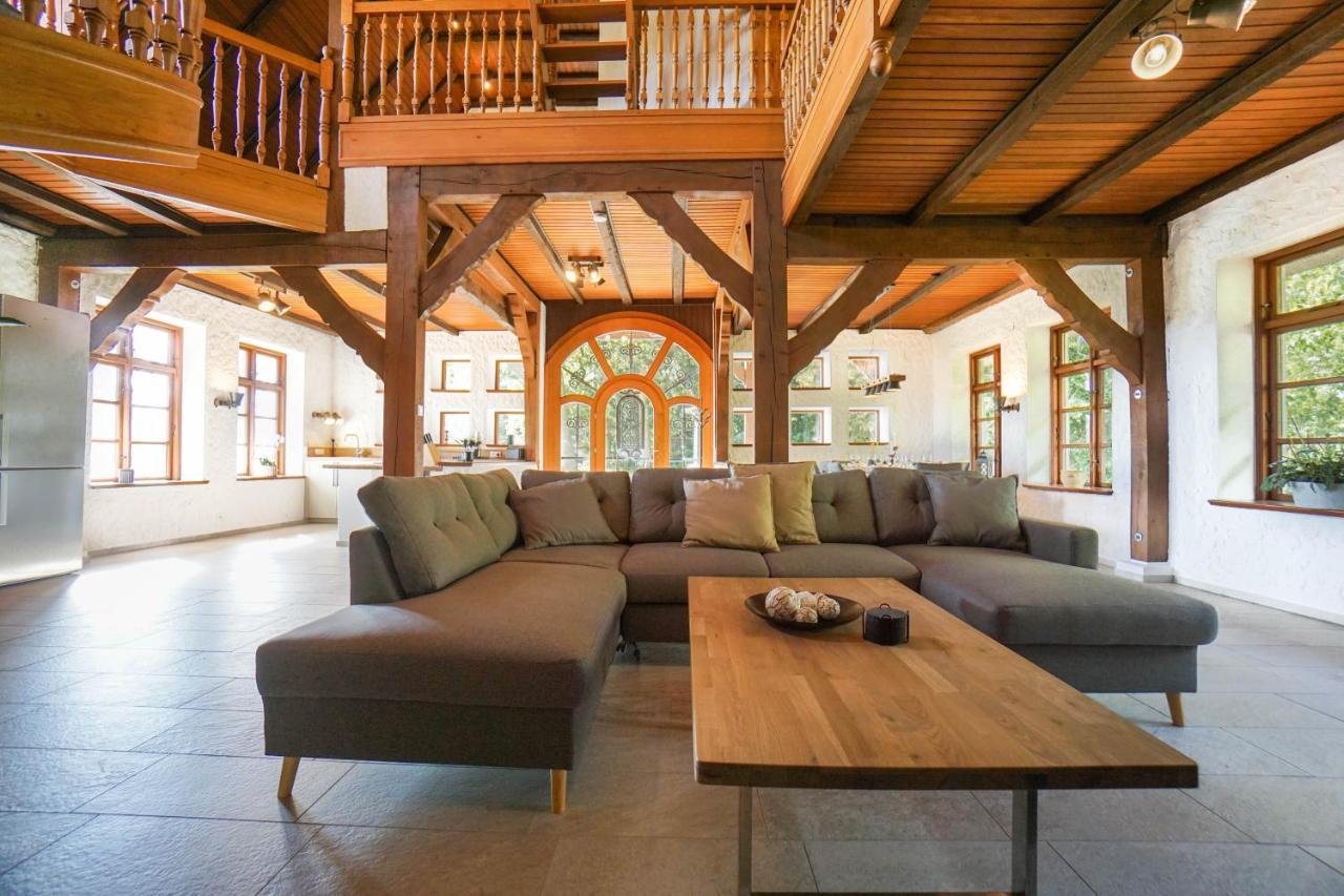 Ruhe Unter Reet-Haus Mit Sauna, Whirlpool Und Kamin Gnarrenburg ภายนอก รูปภาพ